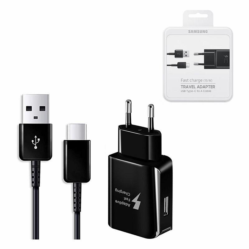 Сетевое зарядное устройство Original 1xUSB QC 3.0, 25W, + кабель Type-C, Black