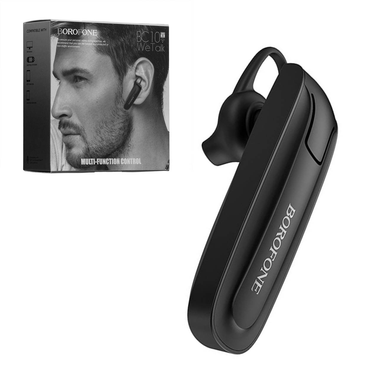 Bluetooth гарнитура Borofone BC10 Black