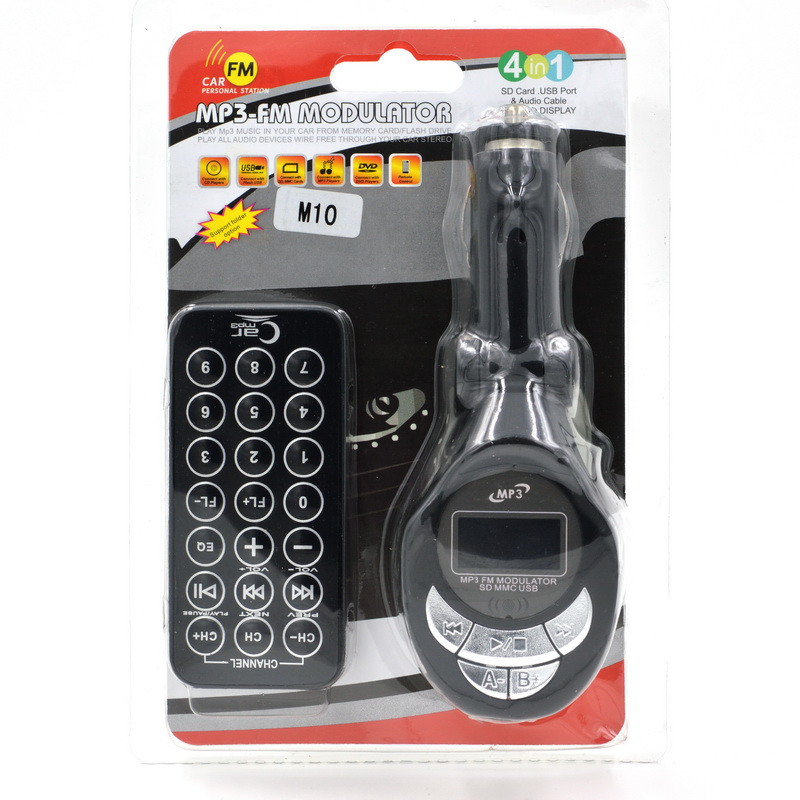 FM-Модулятор M10 with Remote Controller 4in1 без памяти