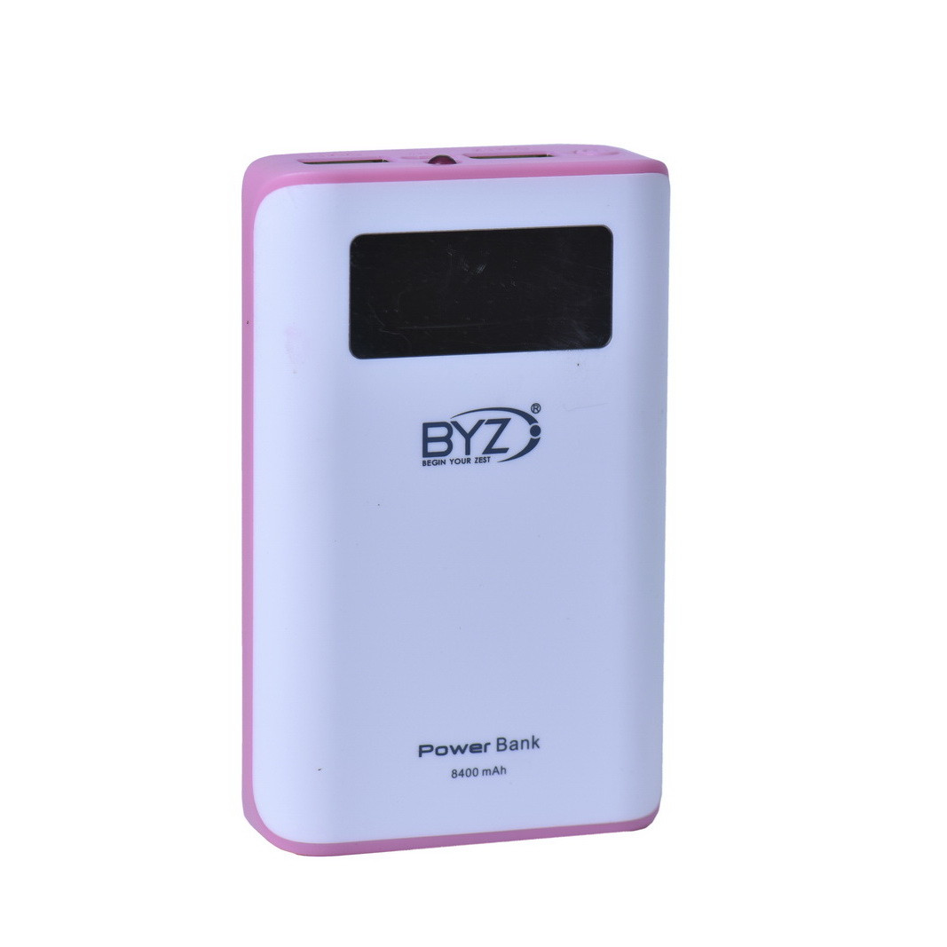 Power bank BYZ BS31 8400mAh 2XUSB White/Pink