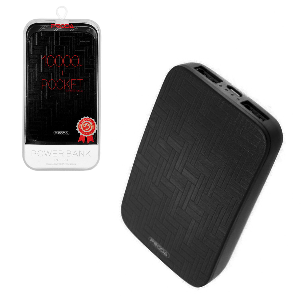 Power bank Proda PPL-23 SC-017 Pocket 10000mAh 2XUSB 24A Black