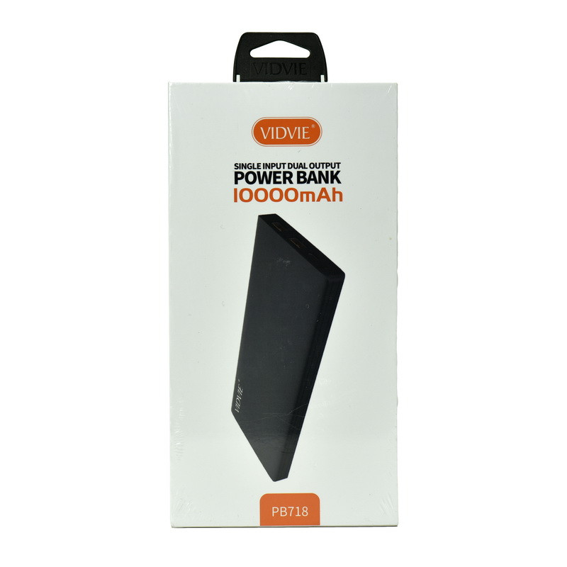 Power bank Vidvie PB718 1000mAh 2XUSB 2.1A Black