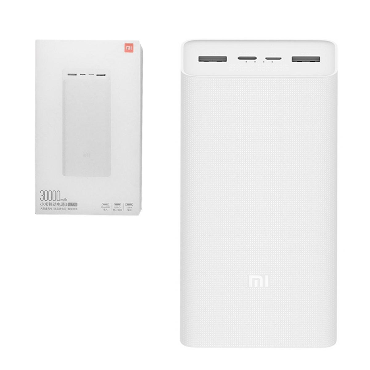 Power Bank Xiaomi Mi Power Bank 3 30000mAh, (P83018ZM), White