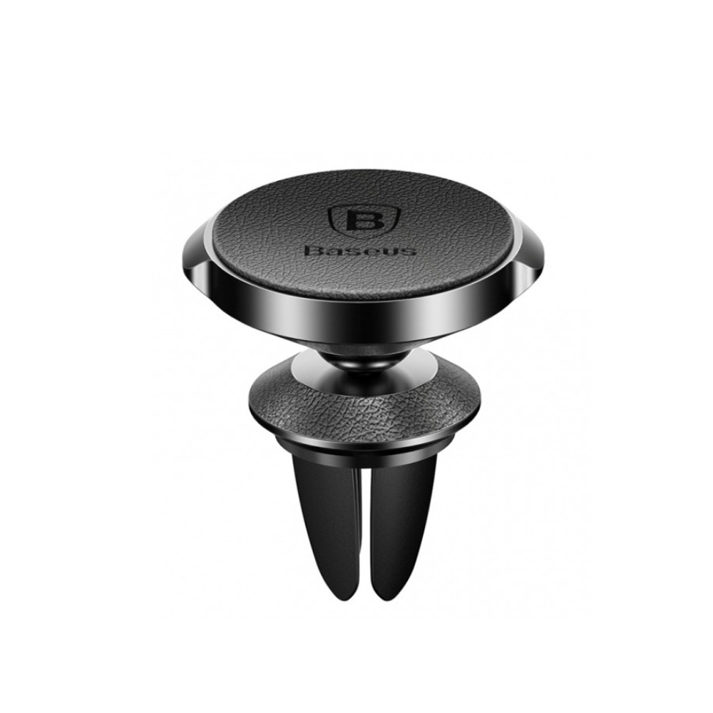 Автодержатель Baseus SUER-E01 Small Ears Series Magnetic Suction Bracket Leather Black