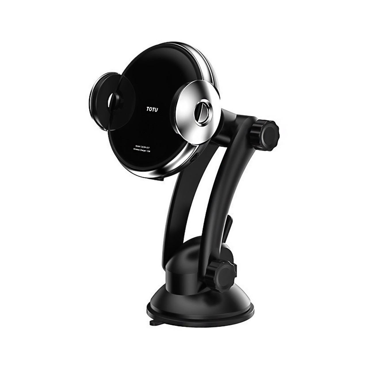 Автодержатель с беспроводной зарядкой Totu Cacw-037 QC 15W, Black