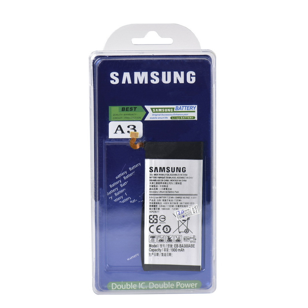 Аккумулятор Samsung Galaxy A3 A300 EB-BA300ABE 1900mAh Original Double IC plastic box