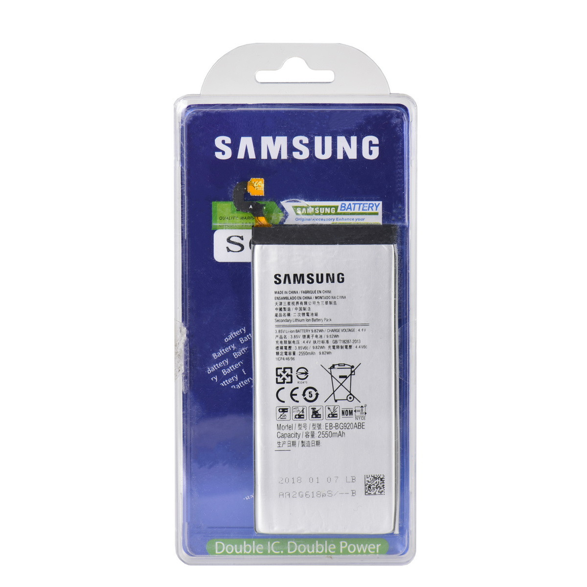 Аккумулятор Samsung Galaxy S6 G920 EB- BG920ABE 2550 mAh Original Double IC plastic box