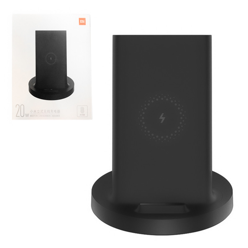 Беспроводное зарядное устройство Xiaomi Vertical Wireless Charger 20W (WPC02ZM), Black