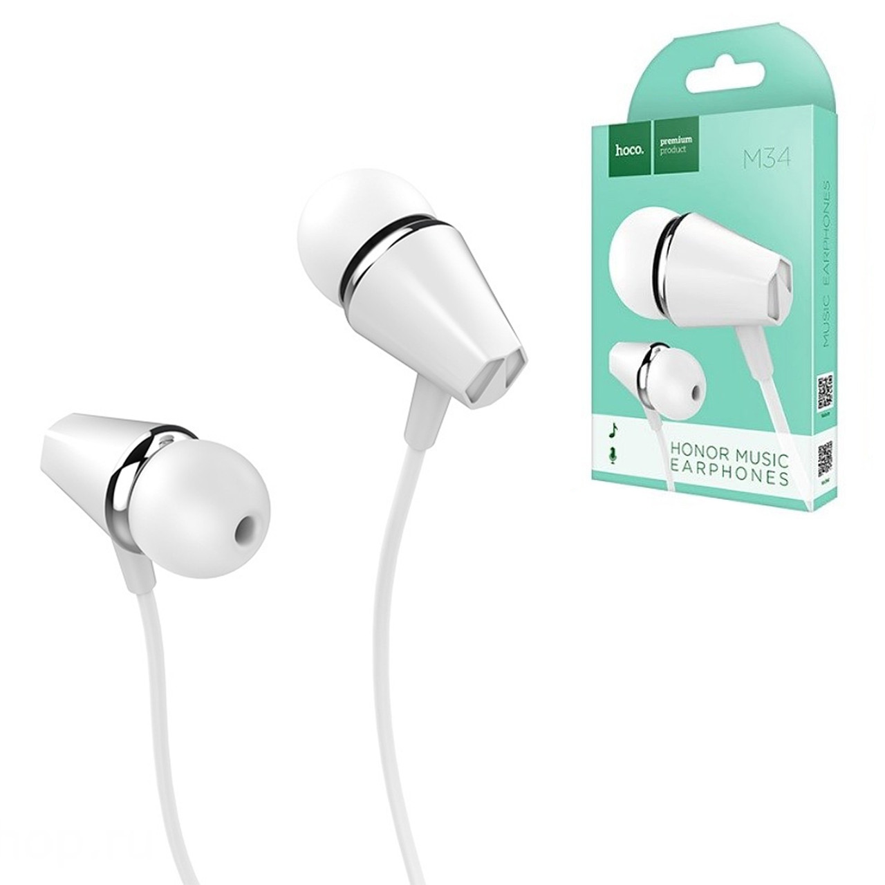 Гарнитура Hoco M34 Honor Music Universal White