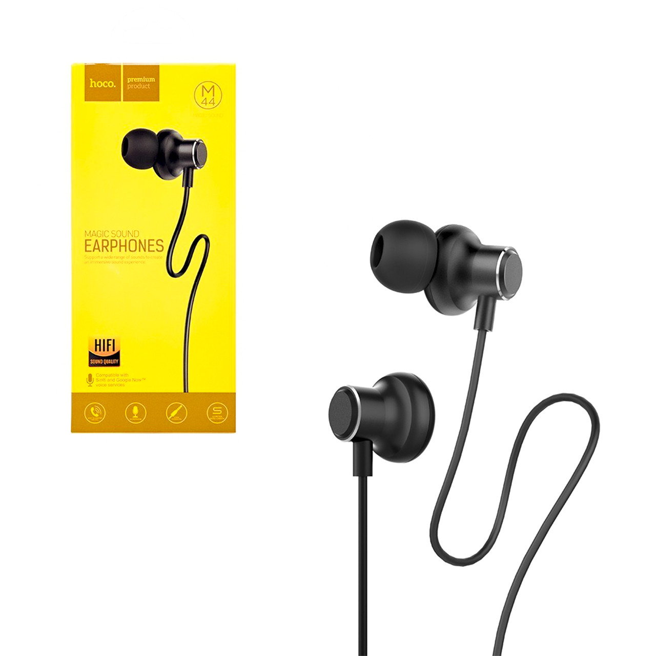 Гарнитура Hoco M44 Magic Sound Wired Black