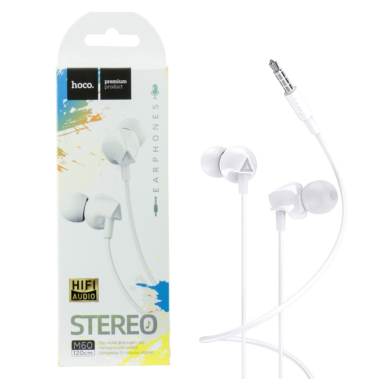 Гарнитура Hoco M60 Stereo HiFi Audio, White