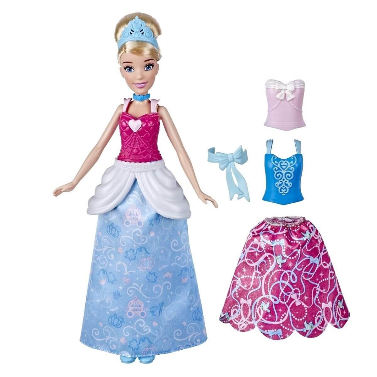 Disney Princess: ИГР.НАБОР КУКЛА ПР.ДИСН.ЗОЛУШКА 2 НАРЯДА
