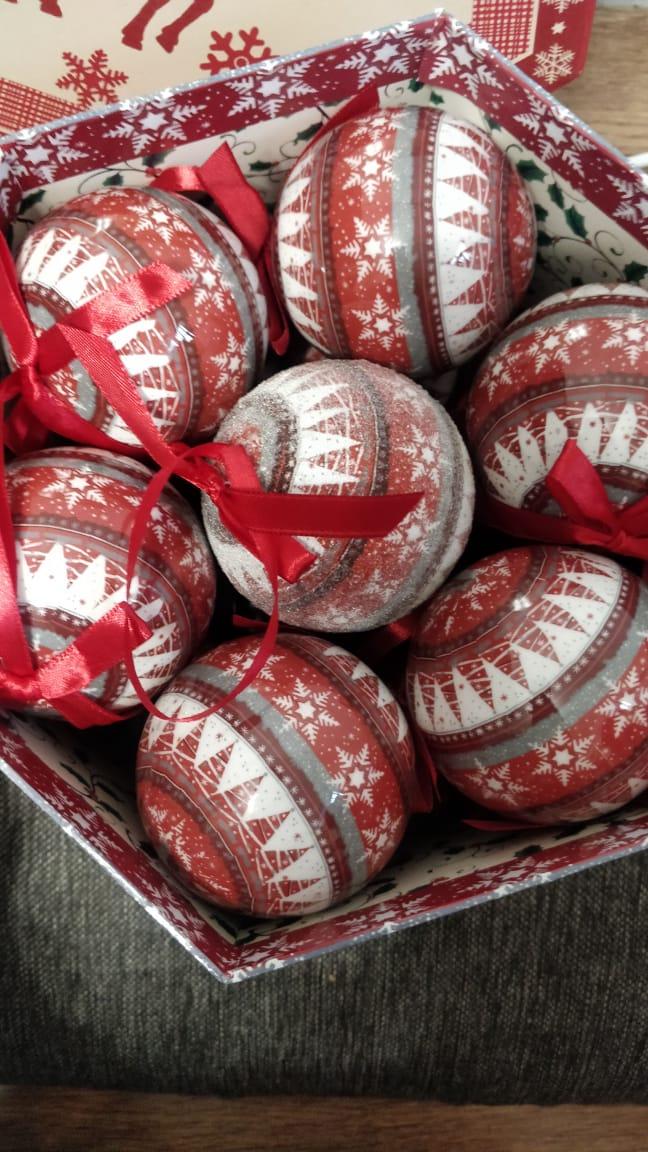 Шары елочные "Сканди", большие, 14 штук