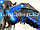 Коньки для льда раздвижные с меховой подкладкой регулируемый размер Dingxing S, M, L синий цвет, фото 3