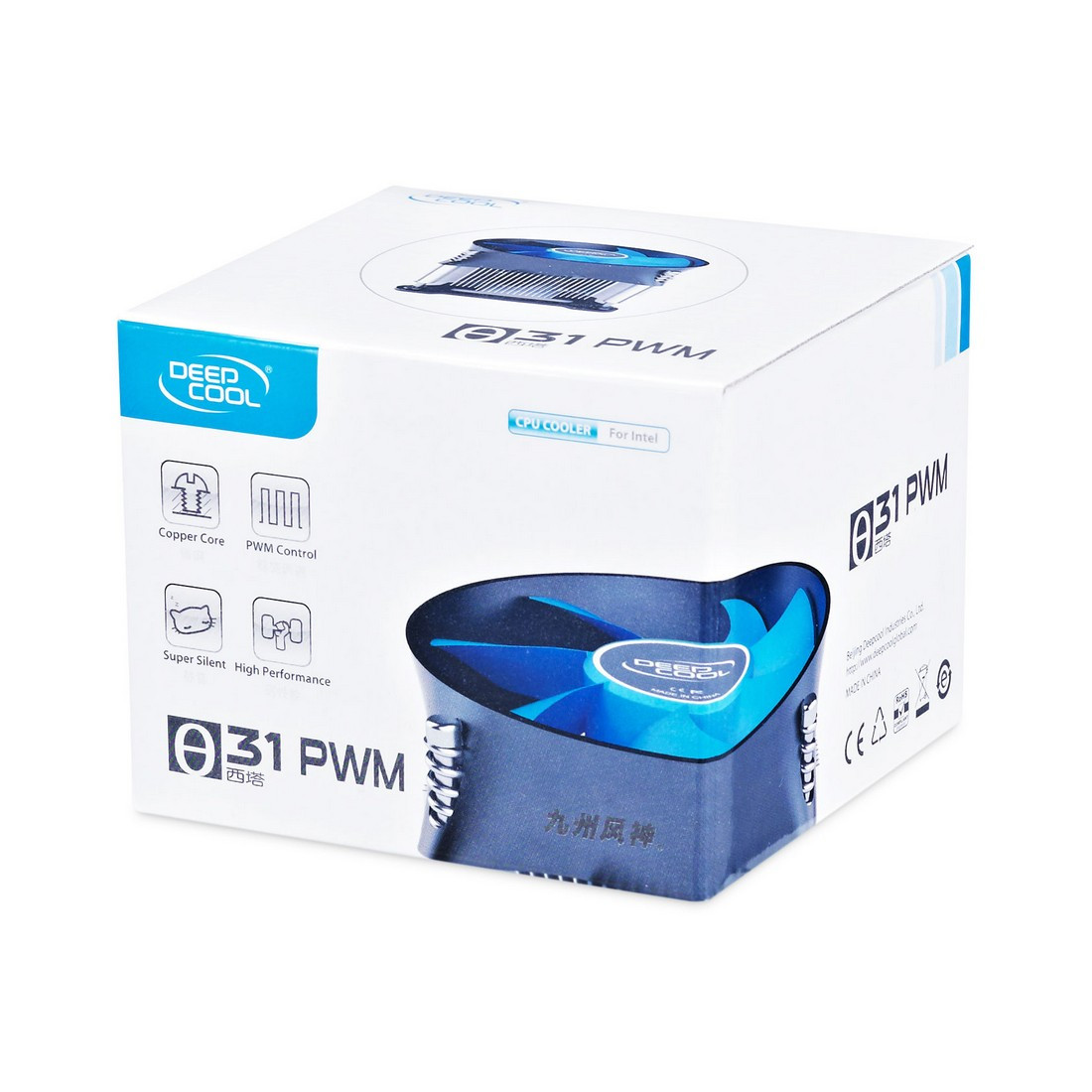 Кулер для процессора Intel, Deepcool, THETA 31 PWM DP-ICAS-T31P, Intel 1200/115х, 95W, 100мм, 900- 2400±10% - фото 1 - id-p59976273