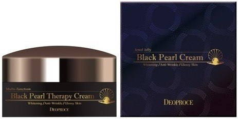 Deoproce Cream Крем для лица с черным жемчугом антивозрастной Black Pearl Therapy Cream 100 гр