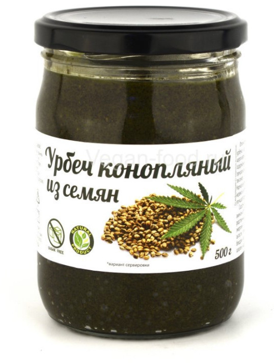 Урбеч из семян конопли, 500 г
