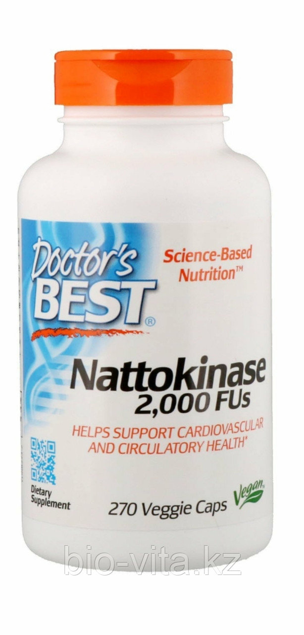 Doctor's Best, Наттокиназа, 2000 ед., 270 капсул