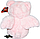 Мишка  20 см белый/розовый с сердцем и крыльями, фото 2