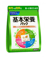 Basic Nutrition Pack Fancl витаминдер мен минералдар кешені, 30 күнге, базалық витаминдер