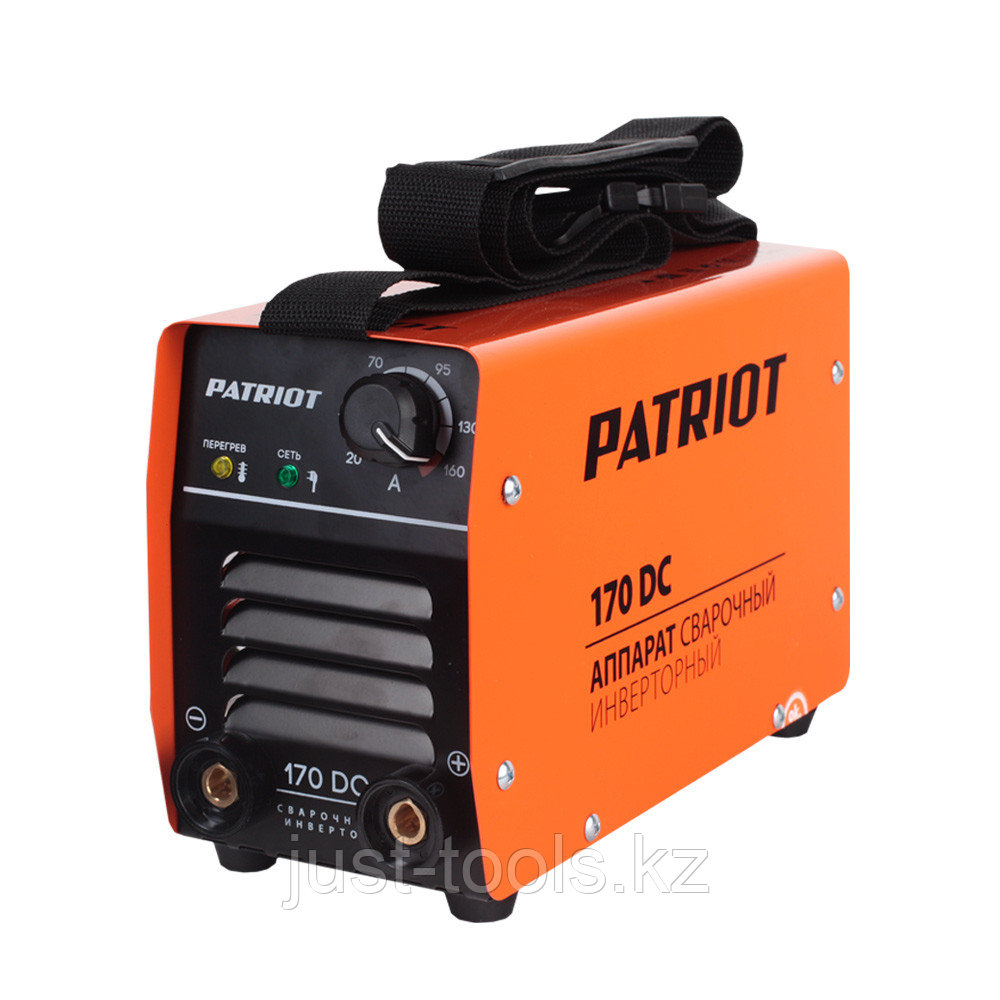 PATRIOT Аппарат сварочный инверторный PATRIOT 170DC MMA, входное напряжение: 1ф,140-240В; сварочный ток