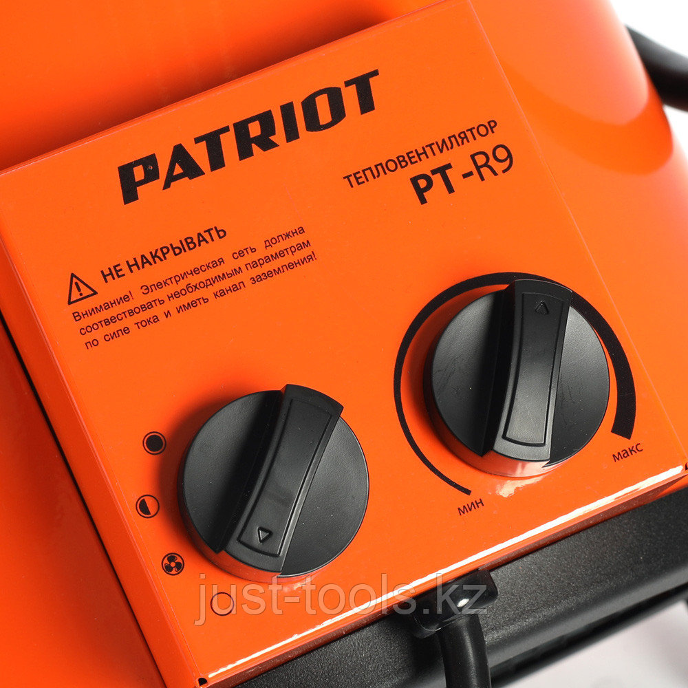 PATRIOT Тепловентилятор электрический PATRIOT PT-R 9, 380В, терморегулятор, нерж.ТЭН, кабель питания без - фото 4 - id-p83962391