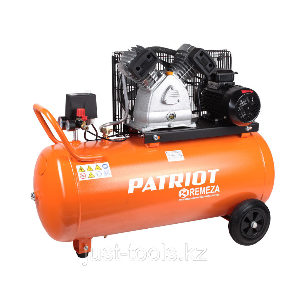 PATRIOT Компрессор PATRIOT REMEZA СБ 4/С-100 LB 30 - 420 л/мин, 10 Атм, 380 В, 2.2 кВт, Ресивер: 100 л, Выход: