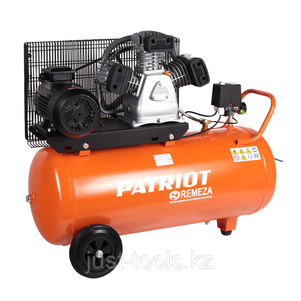 PATRIOT Компрессор PATRIOT REMEZA СБ 4/С-100 LB 40 - 580 л/мин, 10 Атм, 380 В, 3.0 кВт, Ресивер: 100 л, Выход:
