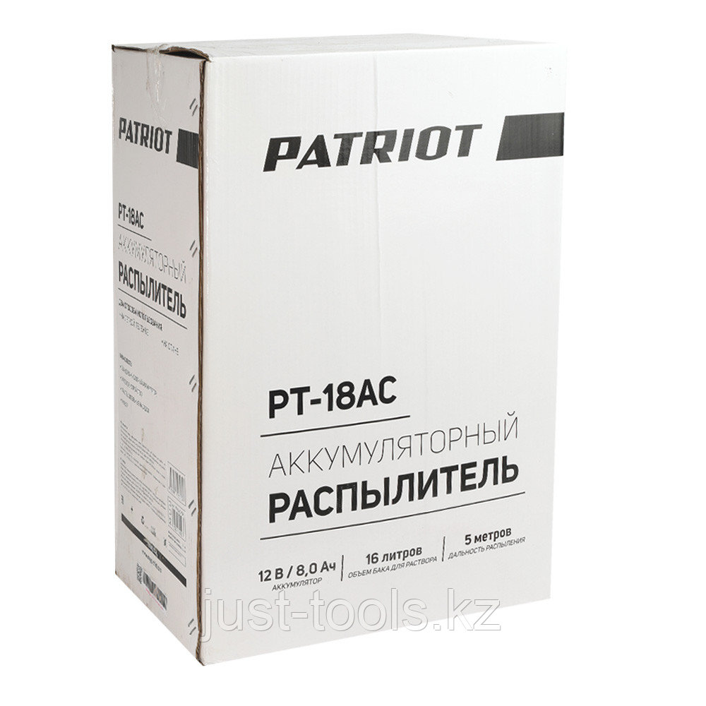 PATRIOT Распылитель аккумуляторный PT-18AC (на тележке + ранцевые ремни) свинцово-кислотный; 8 Ач, 16 л. - фото 2 - id-p83962222