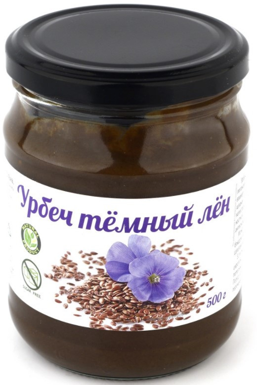 Урбеч из семян коричневого льна, 500 г