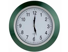 Настенные часы, часы настенные зеленый ободок