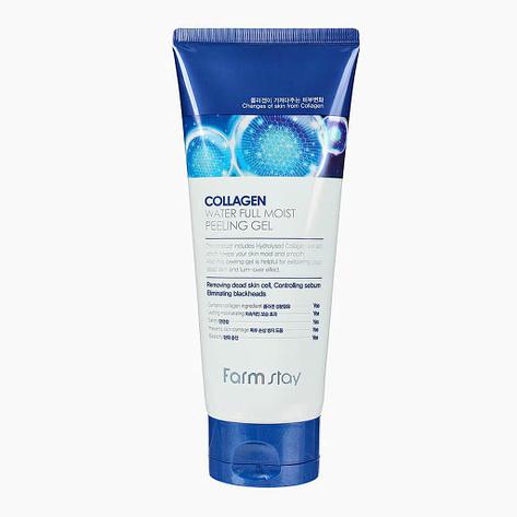 Антивозрастной пилинг-гель с коллагеном FARMSTAY Collagen Water Full Moist Peeling Gel,180 мл, фото 2