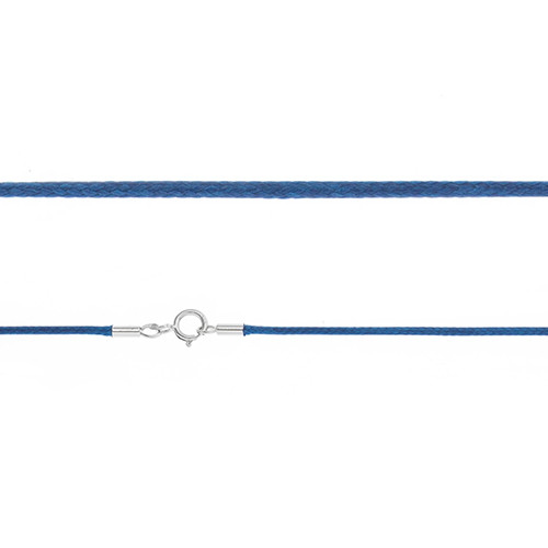 Шнур TEOSA серебро с родием, хлопок F0031-bl-50