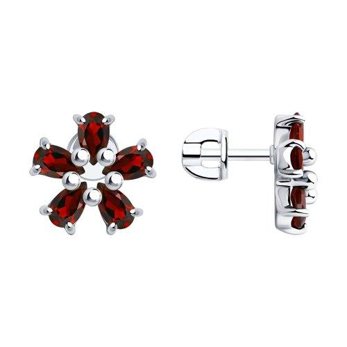 Серьги Diamant (SOKOLOV) , гранат 94-320-00347-1