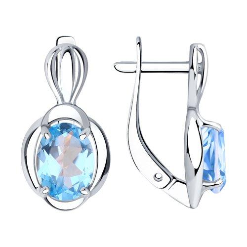 Серьги Diamant (SOKOLOV) , топаз 94-320-00604-1
