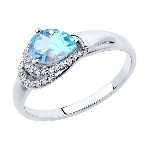 Кольцо Diamant (SOKOLOV) , топаз фианит 94-310-00548-1
