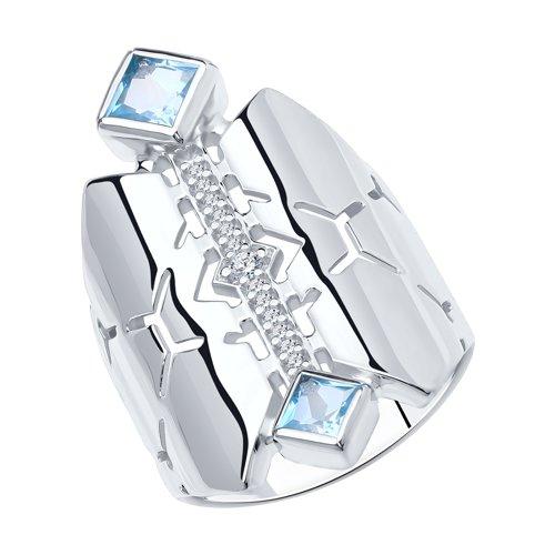 Кольцо Diamant (SOKOLOV) , топаз фианит 94-310-00799-1