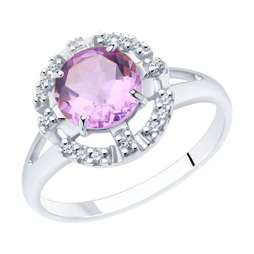 Кольцо Diamant (SOKOLOV) , аметист фианит 94-310-00679-2