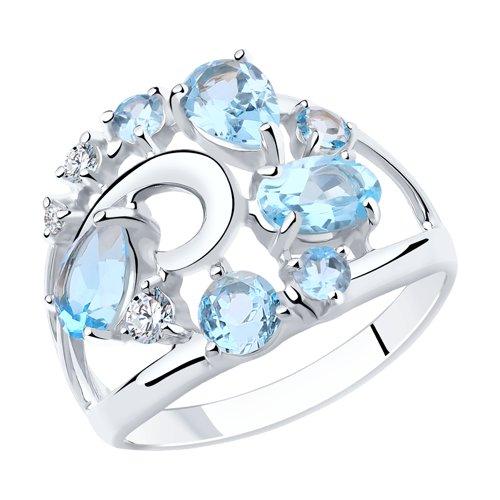 Кольцо Diamant (SOKOLOV) , топаз фианит 94-310-00463-1