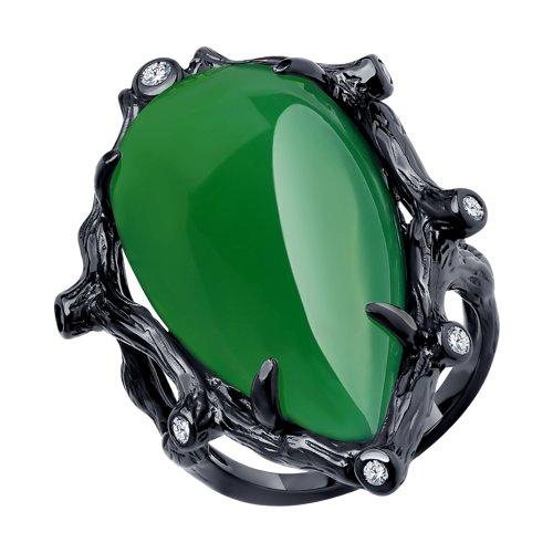 Кольцо Diamant (SOKOLOV) , халцедон синт. фианит 94-310-00516-2