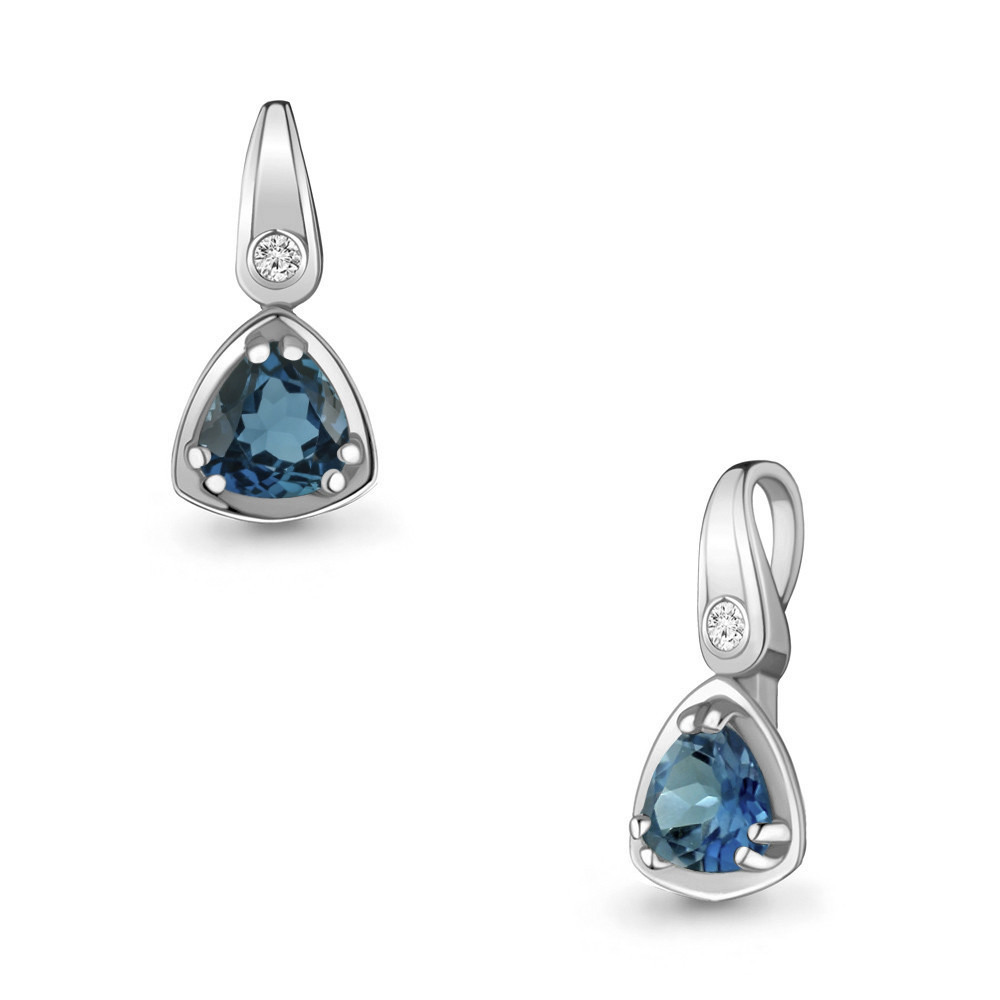 Подвеска AQUAMARINE серебро с родием 2528508А.5