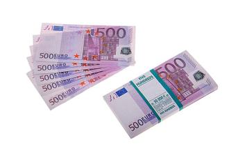 Пачка сувенирных бутафорских купюр 500 евро