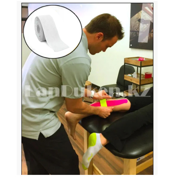 Plastyr' dlya podderzhki myshts Kinesiology Tape sportivnyy teyp Kinezio 5 sm kh 5 m (zheltyy) GF-05725 Пластырь для поддержки мышц Kinesiology Tape спортивный тейп Кинезио 5 см х 5 м (желтый) GF-05725