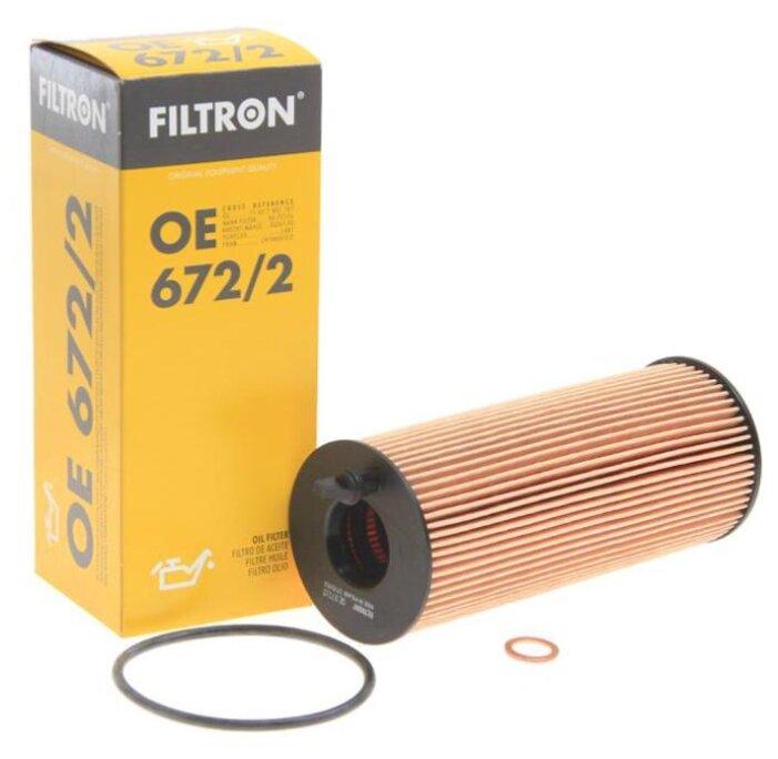 Фильтрующий элемент масла FILTRON OE 672/2 BMW E81/E82/E87/E88/E90/E91/E92/E93 2.0 05> - фото 1 - id-p83985748