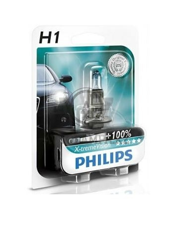 12258XVB1 H1 Philips X-Treme Xenon Vision +100  Штатная галогеновая лампа, фото 1