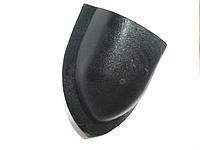 Заглушка конька круглого Матовый Чёрный RAL 9005, фото 1