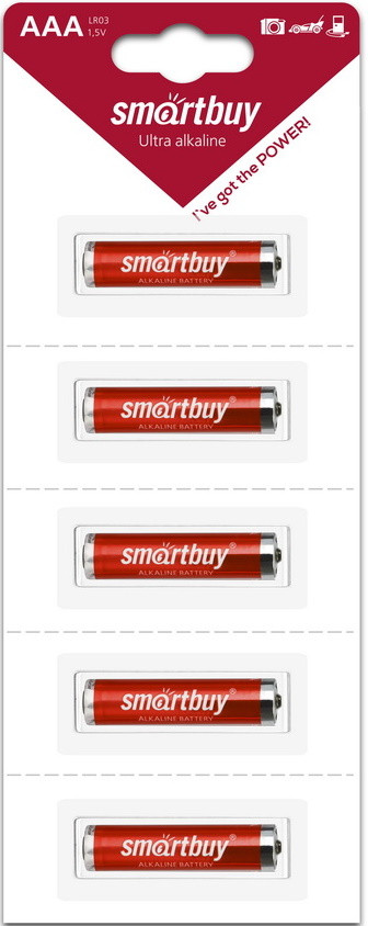 Батарейка алкалиновая Smartbuy LR03