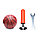 Баскетбольное кольцо на регулируемой стойке 125-160см "Тачки" с мячом и насосом 2 в 1 (большое), фото 4