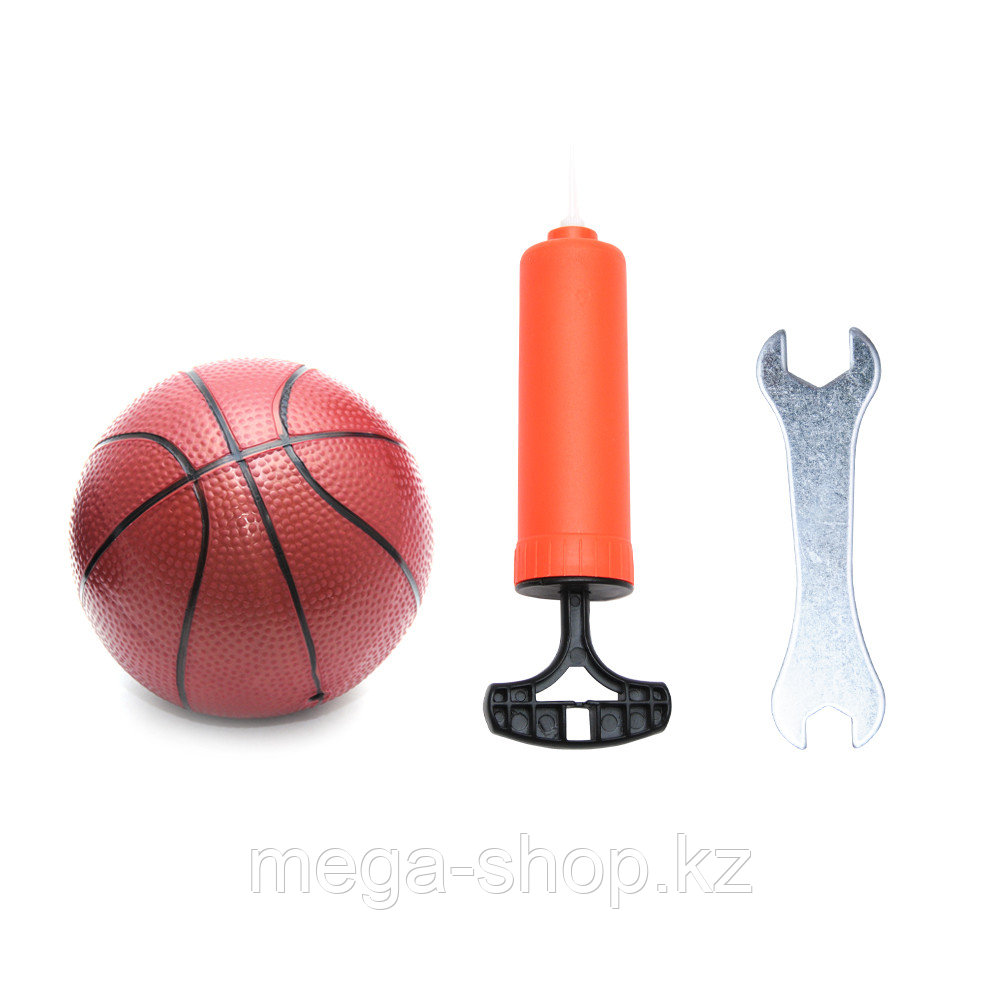Баскетбольное кольцо на регулируемой стойке 110-140см "Тачки" с мячом и насосом 2 в 1 - фото 4 - id-p84010812