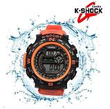 Часы наручные водонепроницаемые и ударостойкие K-SHOCK Lasika Sport (Салатовый), фото 2